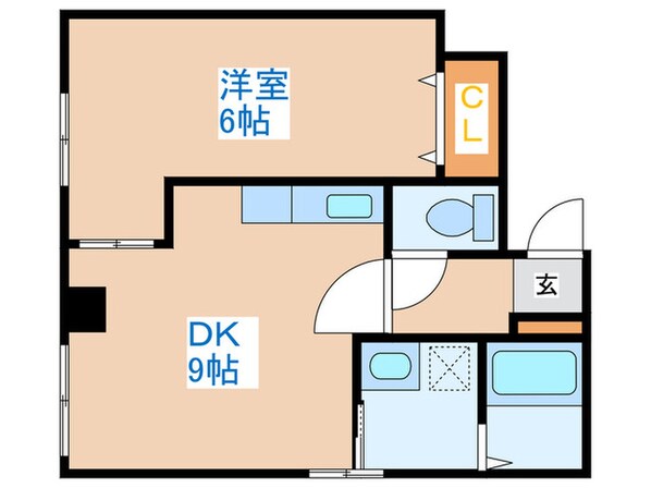 メテオール琴似の物件間取画像